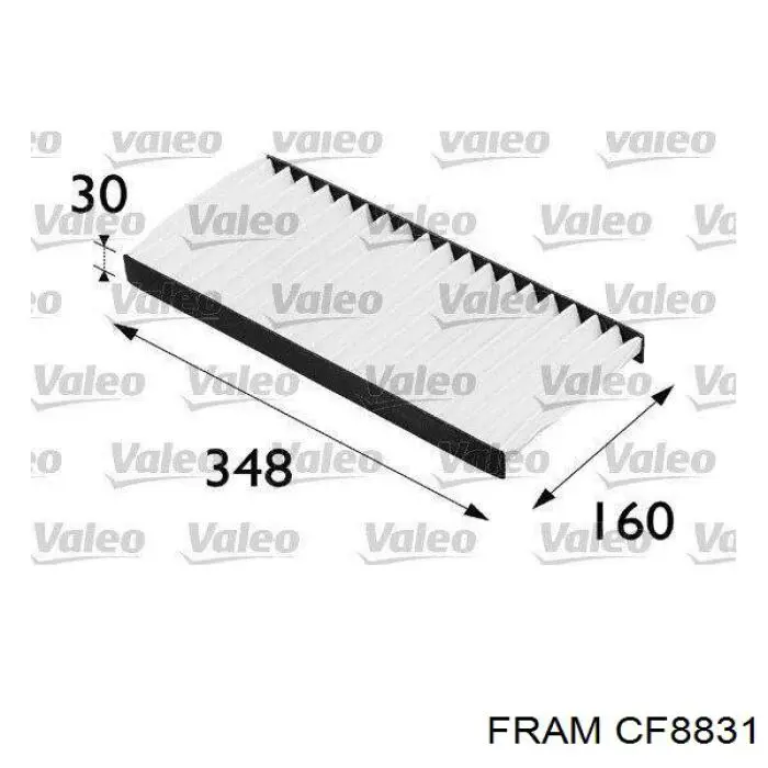 CF8831 Fram Внутрішньосалонний фільтр