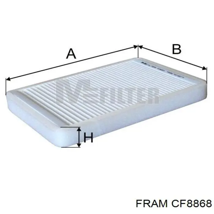 Фільтр повітряний обігрівача Fram CF8868 ціна, від 5.20 USD