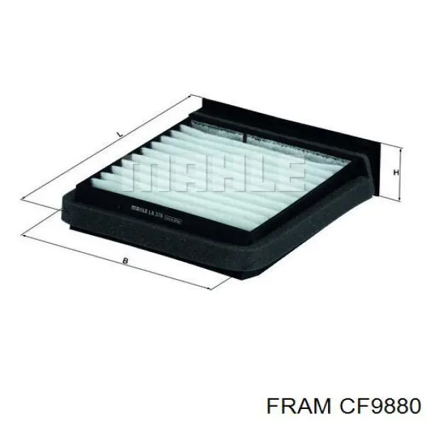 CF9880 Fram фільтр салону