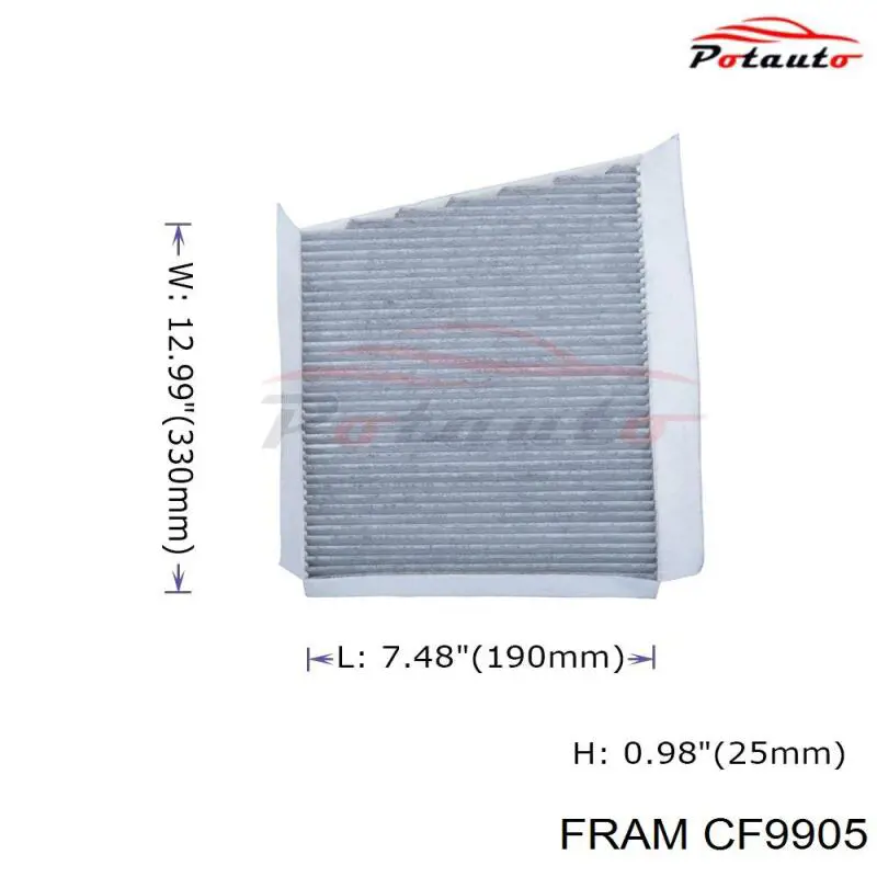 Повітряний фільтр салону Fram CF9905