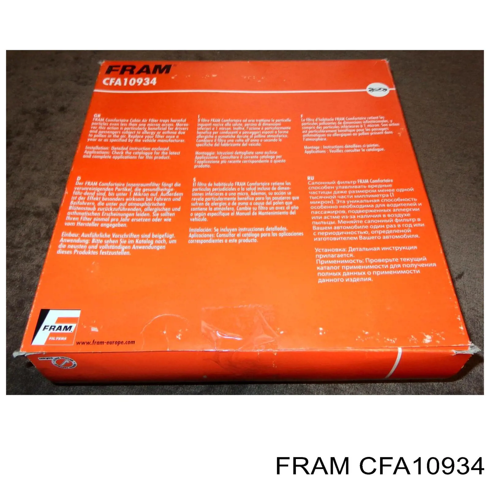 Фільтр салону CFA10934 Fram