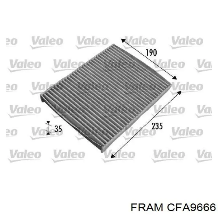 CFA9666 Fram Внутрішньосалонний фільтр