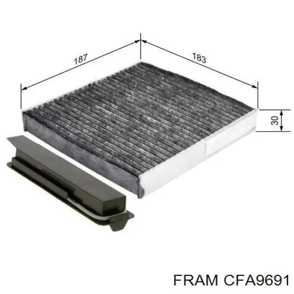 Фільтр салону 3C820036 AND