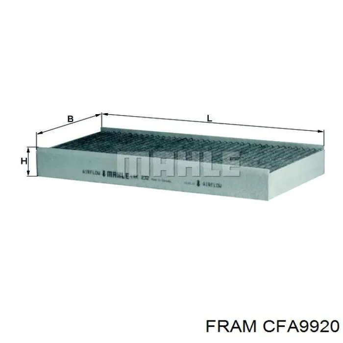 Фільтр повітряний обігрівача Fram CFA9920 ціна, від 9.22 USD