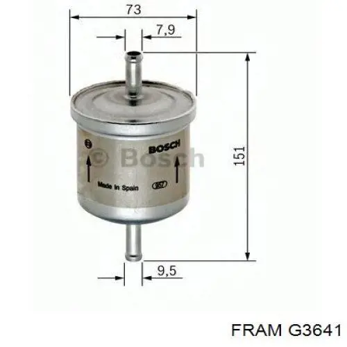 Фільтр тонкого очищення палива Fram G3641 ціна, від 9.57 USD