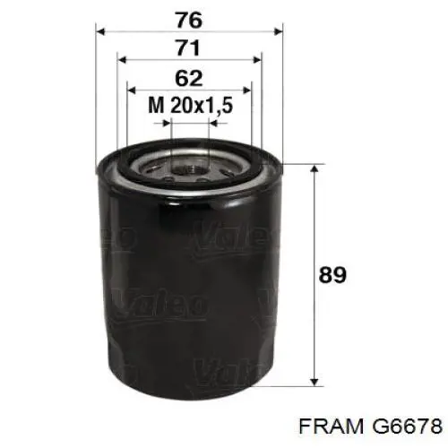 Фільтр тонкого очищення палива Fram G6678 ціна, від 8.00 USD