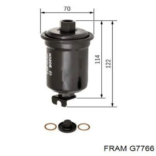 G7766 Fram Фільтр палива