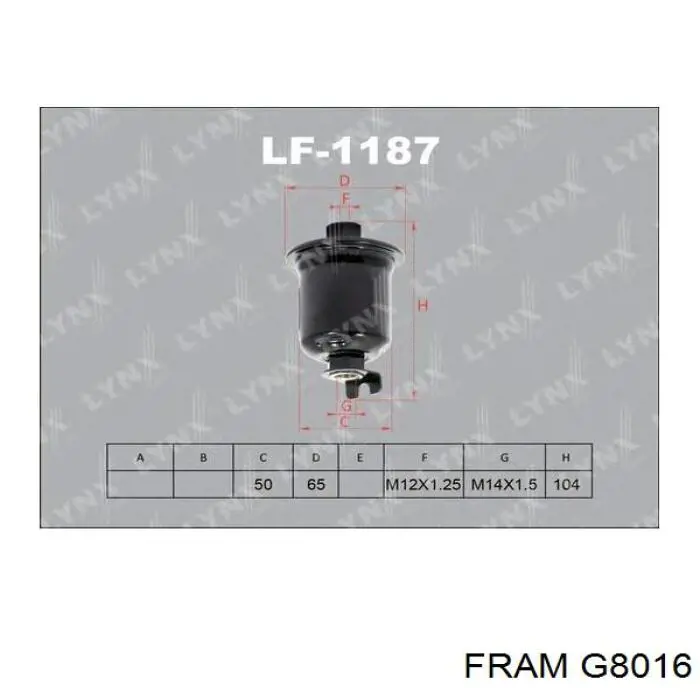 Купити G8016 Fram Фільтр-відстійник палива грубої очистки