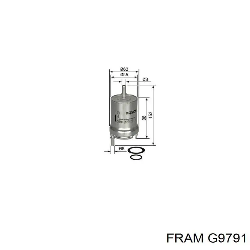 Фільтр тонкого очищення палива Fram G9791 ціна, від 9.33 USD