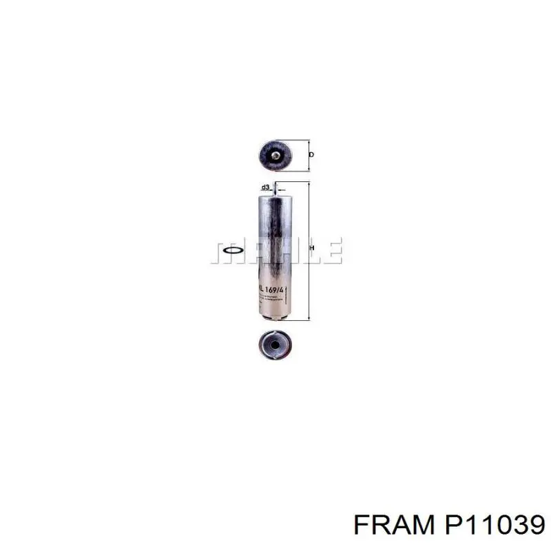 Фільтр тонкого очищення палива Fram P11039 ціна, від 29.03 USD