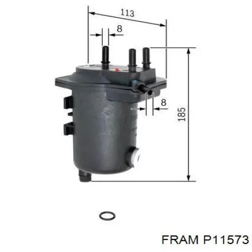 Фільтр тонкого очищення палива Renault (RVI) 8200458420 ціна, від 26.67 USD