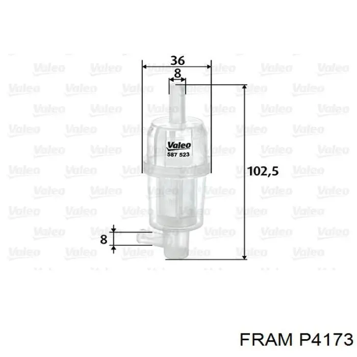 Фільтр тонкого очищення палива Fram P4173 ціна, від 1.46 USD