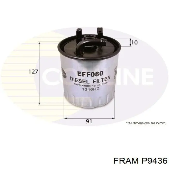 Купити P9436 Fram Фільтр-відстійник палива грубої очистки