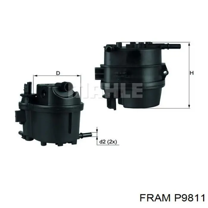 Паливний фільтр P9811 Fram