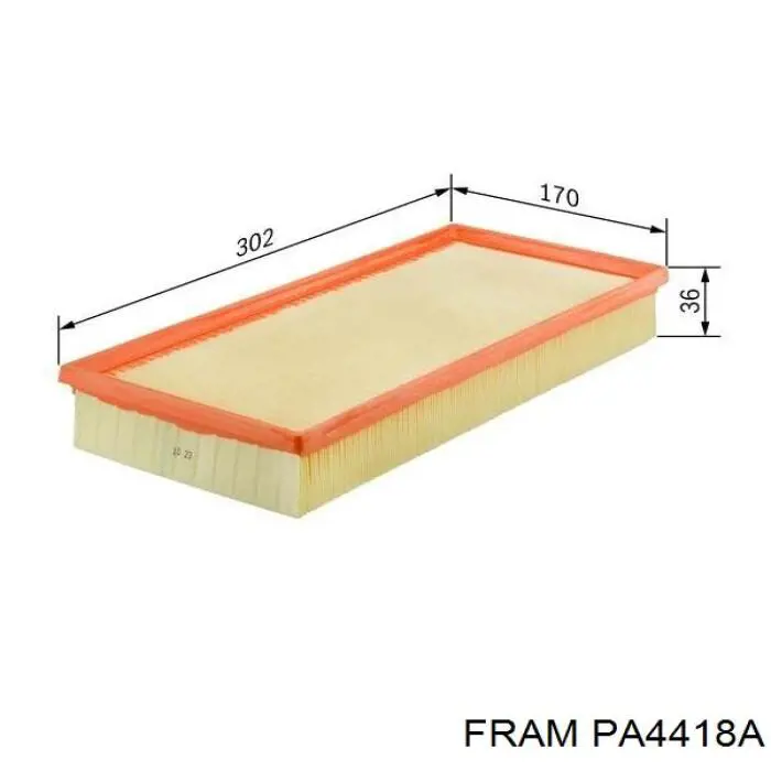 Повітряний фільтр PA4418A Fram