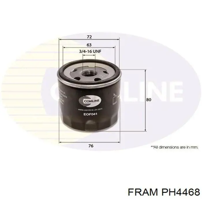 PH4468 Fram фільтр масляний