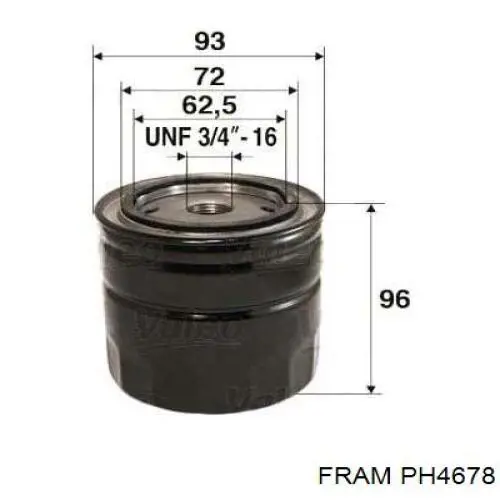 PH4678 Fram фільтр масляний