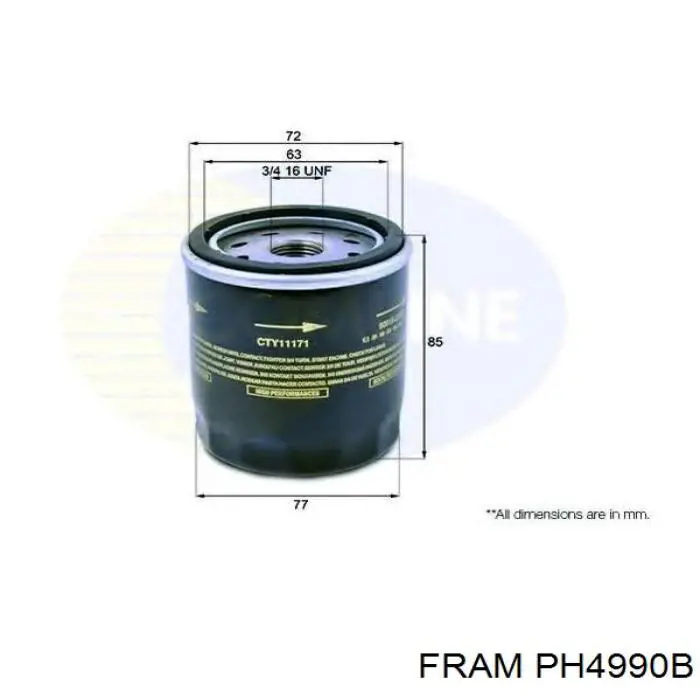 Масляний фільтр PH4990B Fram