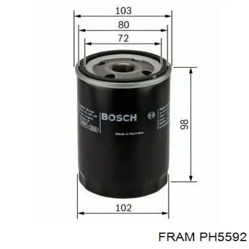 Купити PH5592 Fram Фільтр очищення масла відцентровий