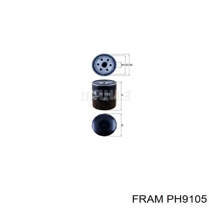 Купити PH9105 Fram Фільтр очищення масла відцентровий