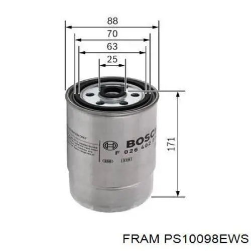 Фільтр тонкого очищення палива Kamoka F316301 ціна, від 10.20 USD