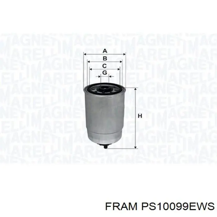 PS10099EWS Fram Фільтр палива