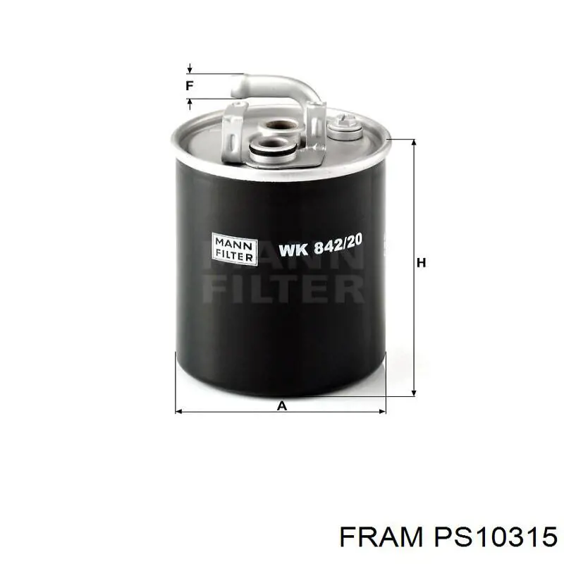 Фільтр тонкого очищення палива Fram PS10315 ціна, від 15.59 USD