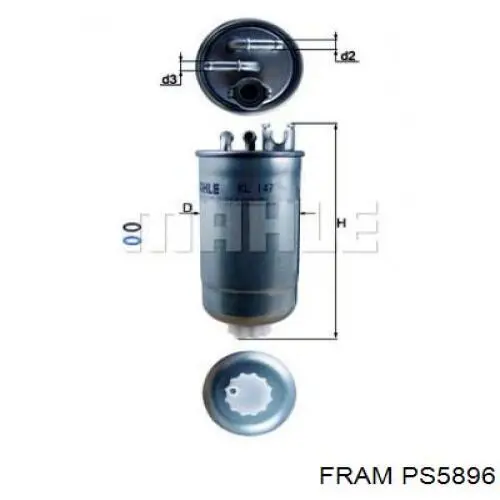 Фільтр паливний Fram PS5896