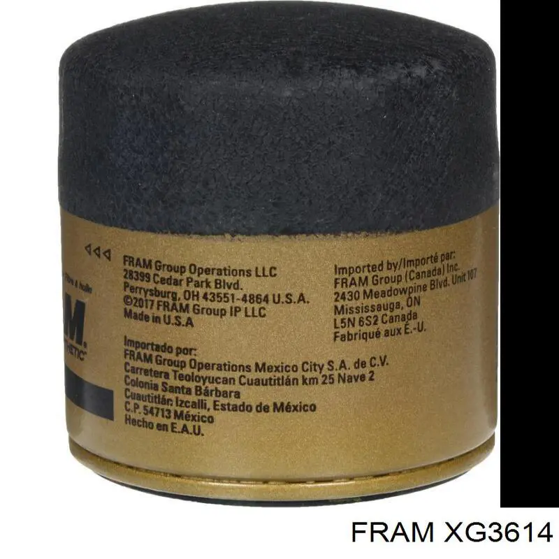 XG3614 Fram Фільтр масла