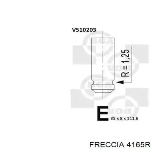 Купити 4165R Freccia Клапан випускний
