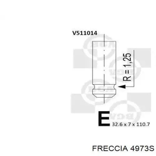 4973S Freccia клапан впускний