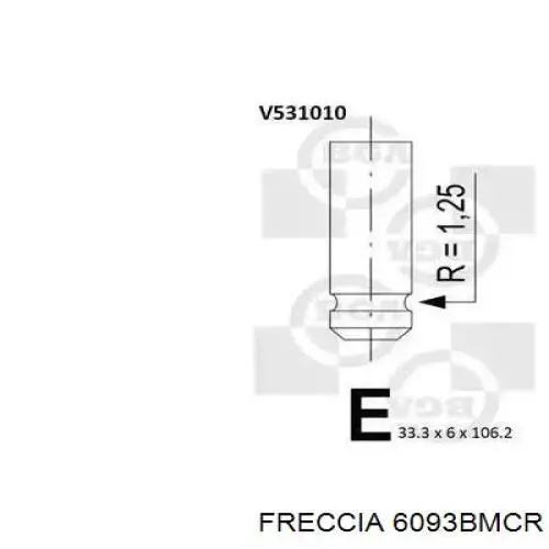 6093 Freccia клапан випускний