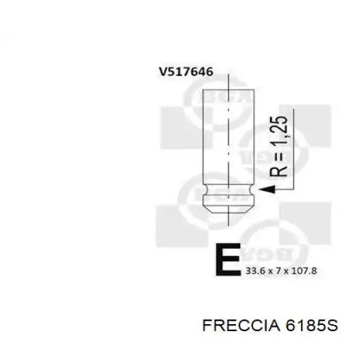 6185S Freccia клапан впускний