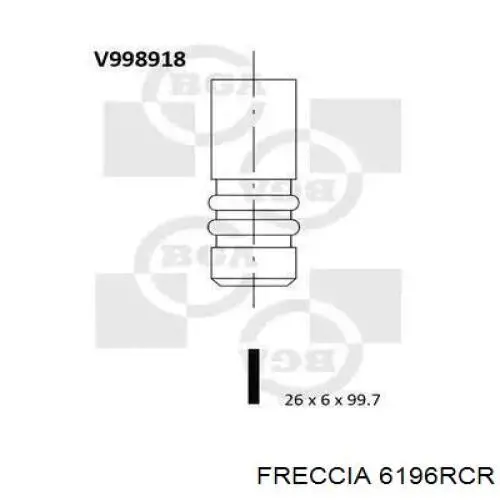 Клапан випускний 6196RCR Freccia