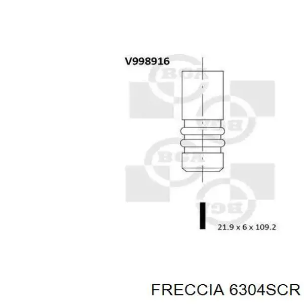 6304SCR Freccia клапан впускний