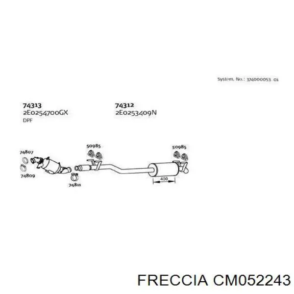 Розподільний вал двигуна випускний Freccia CM052243 ціна, від 68.74 USD