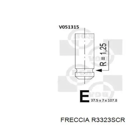 Купити R3323SCR Freccia Клапан впускний