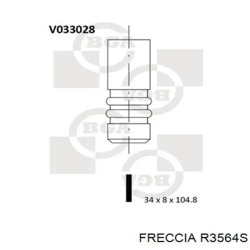 Клапан впускний AMP/Paradowscy PVWG012S0D ціна, від 3.34 USD