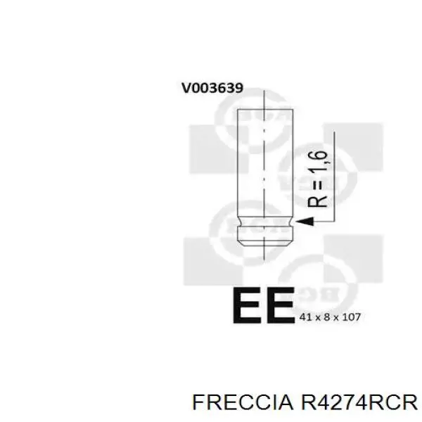 Вихлопний клапан Freccia R4274RCR ціна, від 5.22 USD