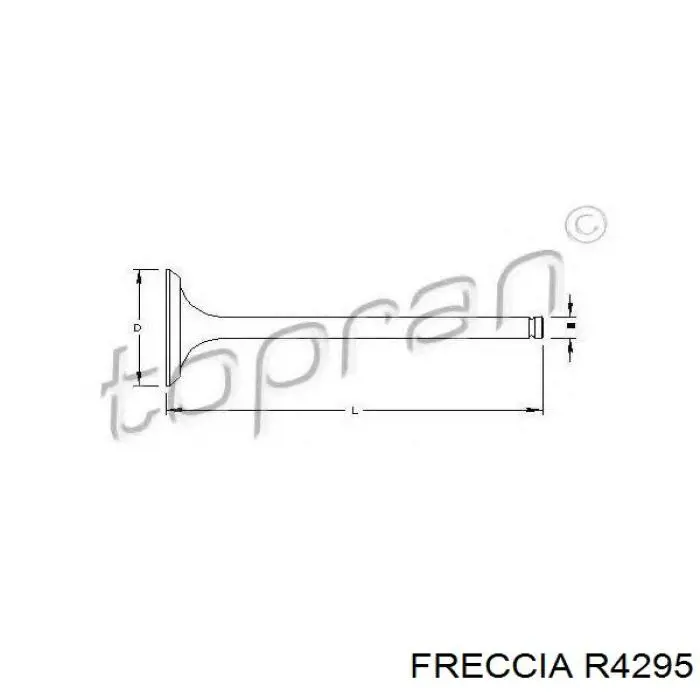 Купити R4295 Freccia Клапан випускний