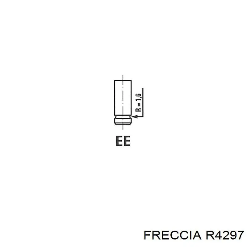 R4297 Freccia клапан випускний