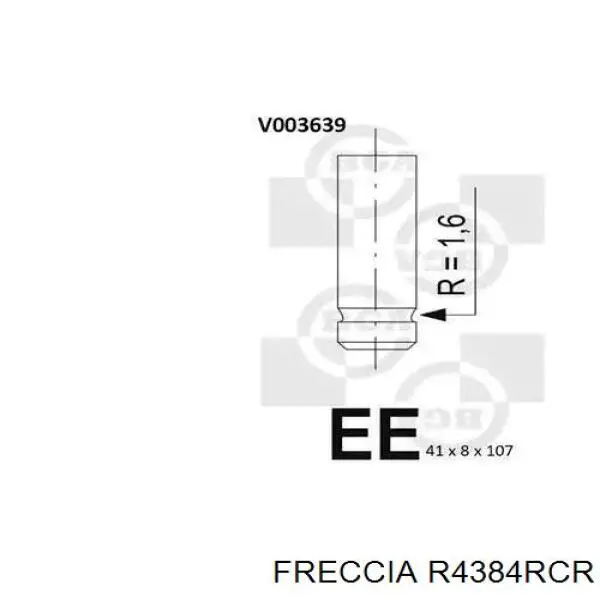Купити R4384RCR Freccia Клапан випускний