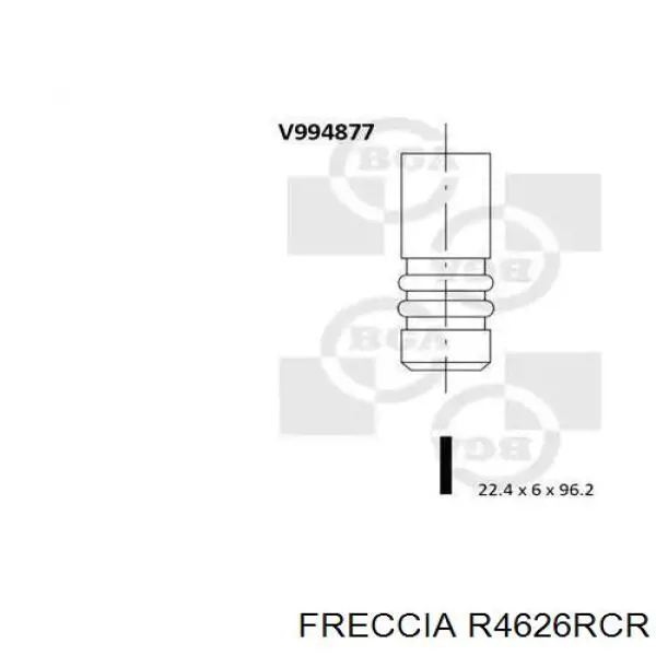 Вихлопний клапан Freccia R4626RCR ціна, від 7.16 USD