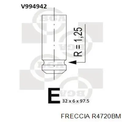 Купити R4720BM Freccia Клапан випускний
