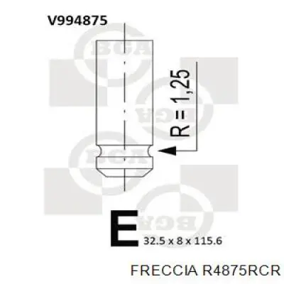 Купити 4875RCR Freccia Клапан випускний