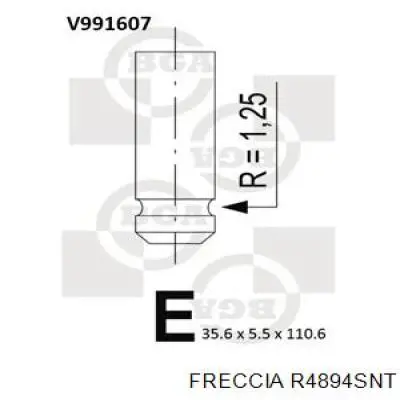 Купити R4894SNT Freccia Клапан впускний