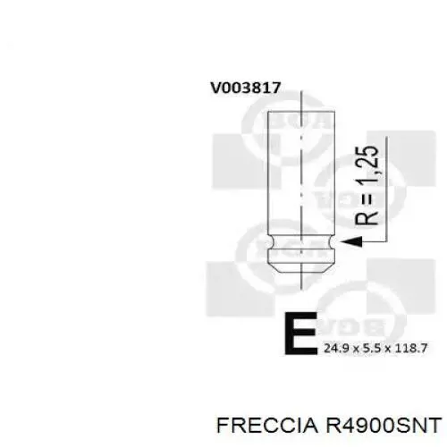 Купити R4900SNT Freccia Клапан впускний