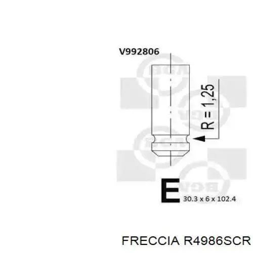 Клапан впускний Freccia R4986SCR ціна, від 3.25 USD