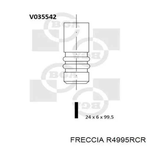 Вихлопний клапан Freccia R4995RCR ціна, від 7.41 USD