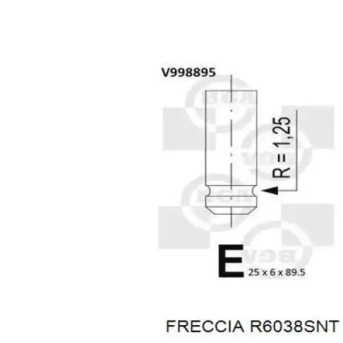 Клапан впускний Freccia R6038SNT ціна, від 7.42 USD